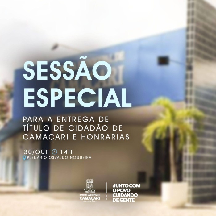 Foto: Reprodução/Câmara de Camaçari - BA