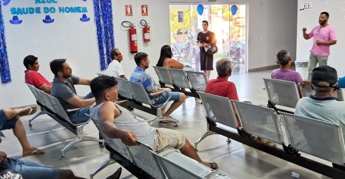 Ação promove conscientização sobre saúde do homem e atendimentos médicos e de enfermagem - Fotógrafo:Divulgação web
