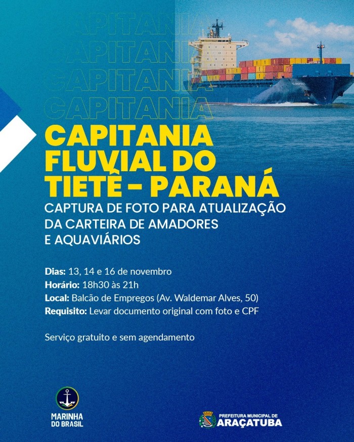 Foto: Reprodução/Prefeitura de Araçatuba - SP