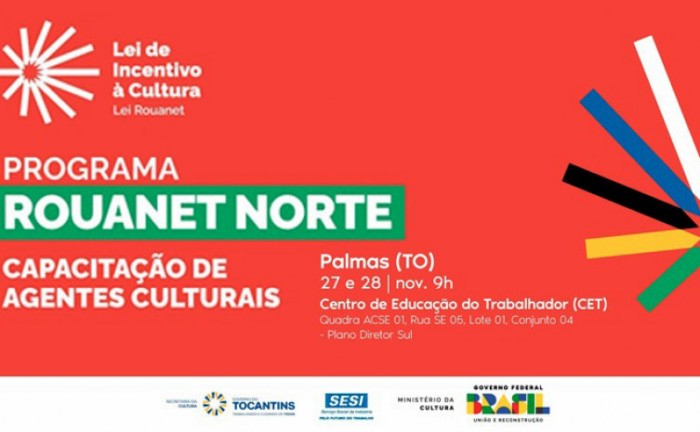 Abertas as inscrições para capacitação de agentes culturais do Tocantins no edital da Lei Rouanet Norte - Foto: Secult/Governo do Tocantins