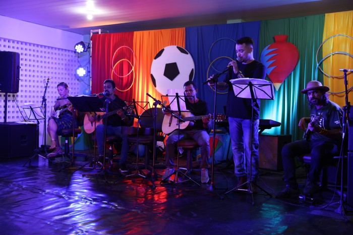 Em sequência se apresentaram as turmas de músicas com musicalização infantil, violão e prática em conjunto. - Fotógrafo:Bruno Felipe / Prefeitura de Palmas