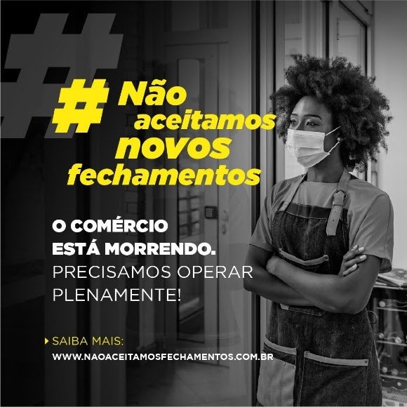 A ação reivindica apoio para manter empregos no país com linhas de créditos - (Foto: Não aceitamos fechamentos)