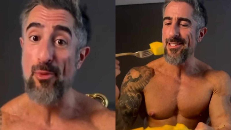 Marcos Mion se permite e come manga - Reprodução/Instagram