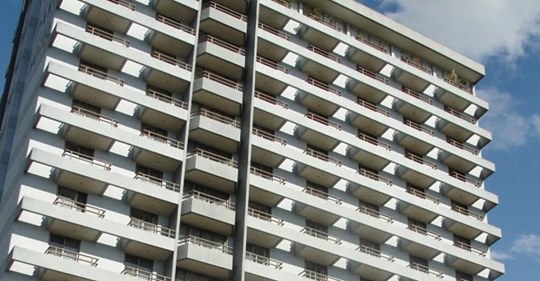 Prédio onde ficava o Wilson Park Hotel Grupo Ramarim / Divulgação
