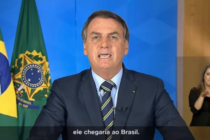 Jair Bolsonaro: Em sua fala, o presidente citou a necessidade de o país voltar a normalidade, e que nada justifica o fechamento das escolas (Youtube/Reprodução)
