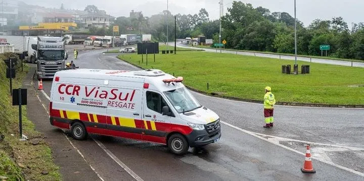 Bloqueios na BR 386, entre Marques de Souza e Pouso Novo, seguem na manhã desta sexta-feira | Foto: Divulgação / CCR ViaSul / CP