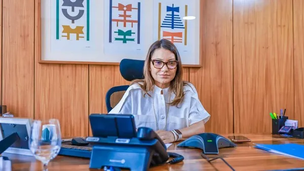A primeira-dama brasileira, Janja da Silva, no Palácio do Planalto — Foto: Divulgação