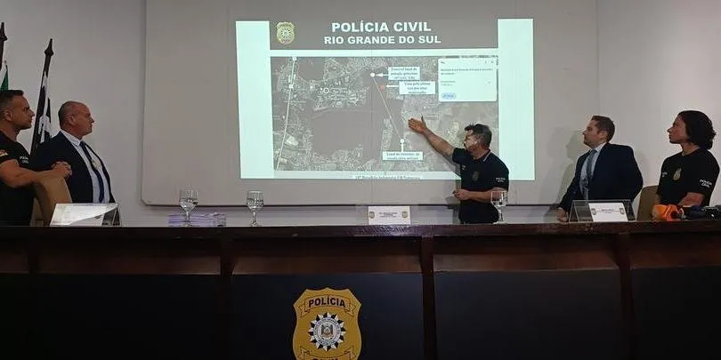 Polícia Civil, em entrevista coletiva realizada na manhã desta terça-feira | Foto: Polícia Civil
