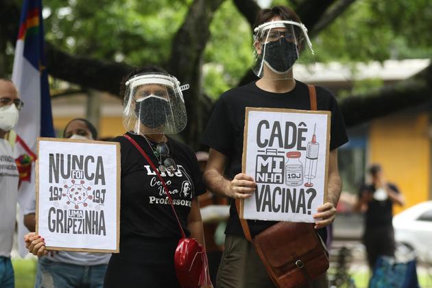 Protesto em Recife. Foto: Marlon Costa/Futura Press/Estadão Conteúdo