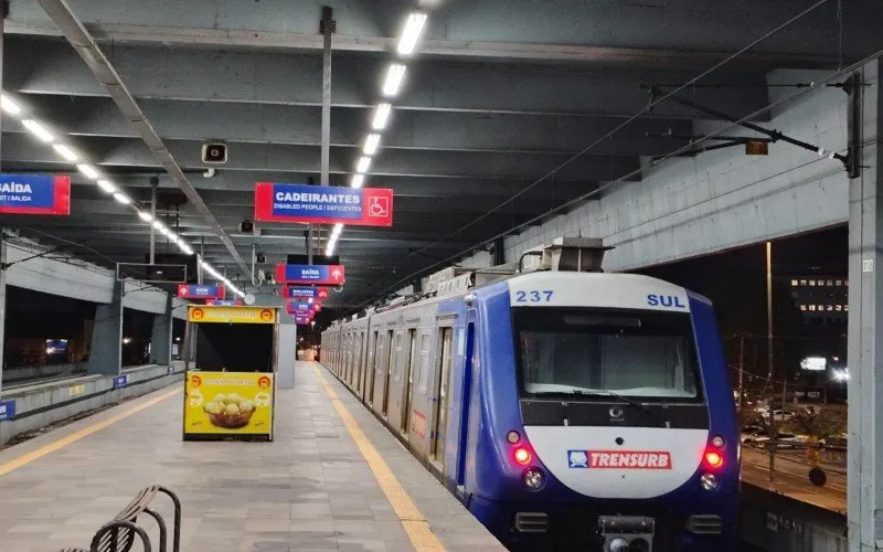 Trensurb retoma mais um serviço em estação de Porto Alegre Foto: Divulgação/Trensurb