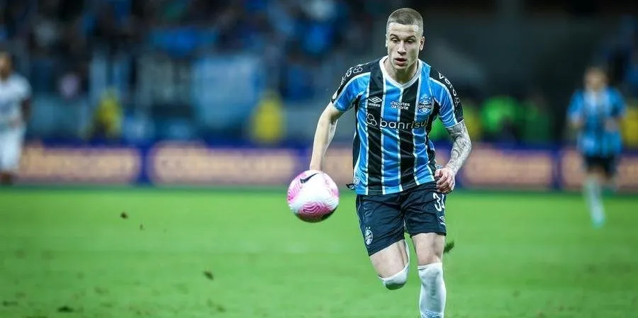 Igor Serrote entrou no segundo tempo contra o Fortaleza | Foto: Lucas Uebel / Grêmio / CP