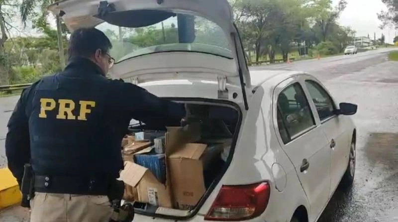 Homem apontado como chefe da “máfia do pix” em atos antidemocráticos é preso em Rosário do Sul | Foto: PRF / CP