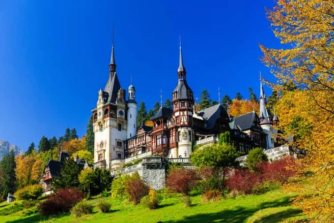 Peles castle in Muntenia region, Romania. Sinaia, Prahova county. - sorincolac/iStock