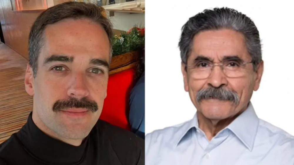 Foto perfil governador Instagram e reprodução Olívio Dutra