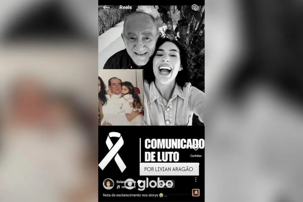 Lívian Aragão publicou comunicado de luto por Didi