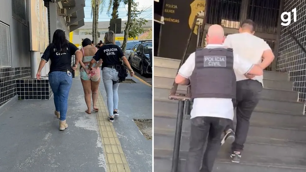 Donos de agência de turismo são presos por suspeita de estelionato em Viamão — Foto: Reprodução/RBS TV