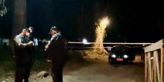 Vítima foi morta dentro de um veículo. Foto: RecordTV RS/Reprodução