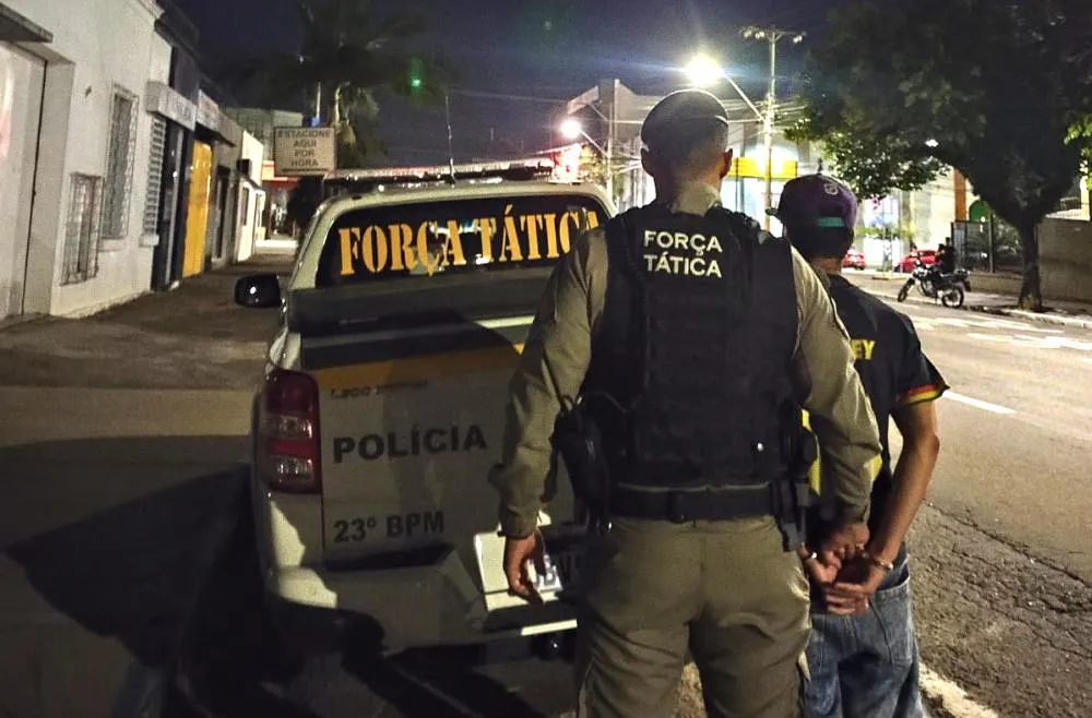Prisão foi realizada pela Força Tática. Foto divulgação