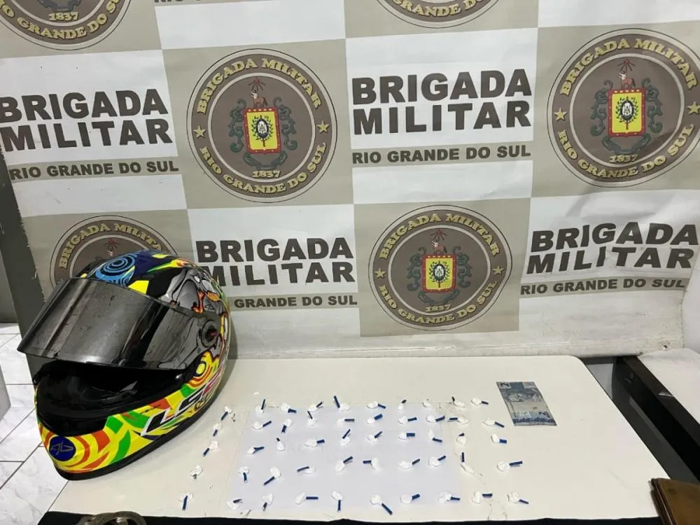BM apreendeu as drogas | Foto: Brigada Militar