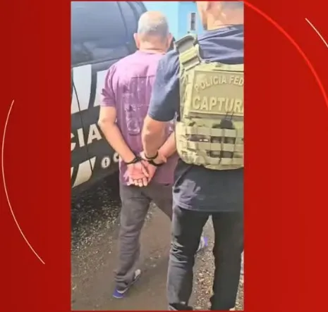 Pastor condenado por estupro em Brasília foi preso em Barra do Quaraí, no RS — Foto: Divulgação/ Polícia Civil