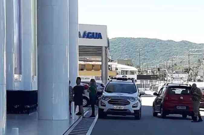 Loja da Havan fechada pela PM (foto: Divulgação/Redes sociais)