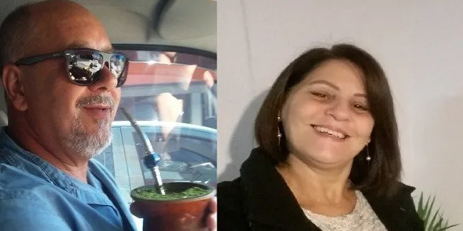 Natalino de Vargas Domeraski e Jane Beatriz da Silva Frohlich morreram afogados no Mátria Parque das Flores | Foto: Arquivo Pessoal / Reprodução / CP