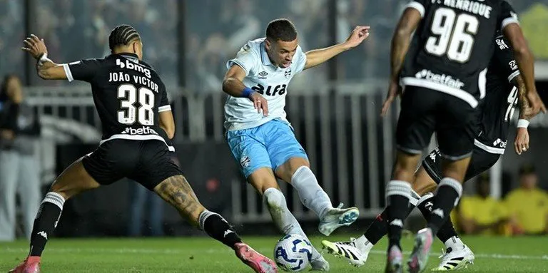 Grêmio teve partida ruim contra o Vasco | Foto: ANDRÉ FABIANO/CÓDIGO19/ESTADÃO CONTEÚDO/CP