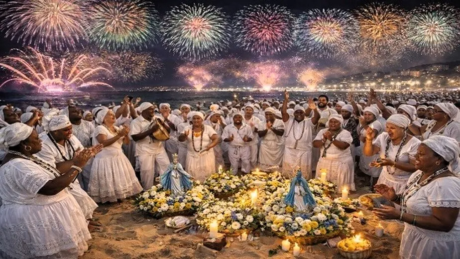 Gira na praia Imagem inspirada na visão de Pai Paulo de Oxalá