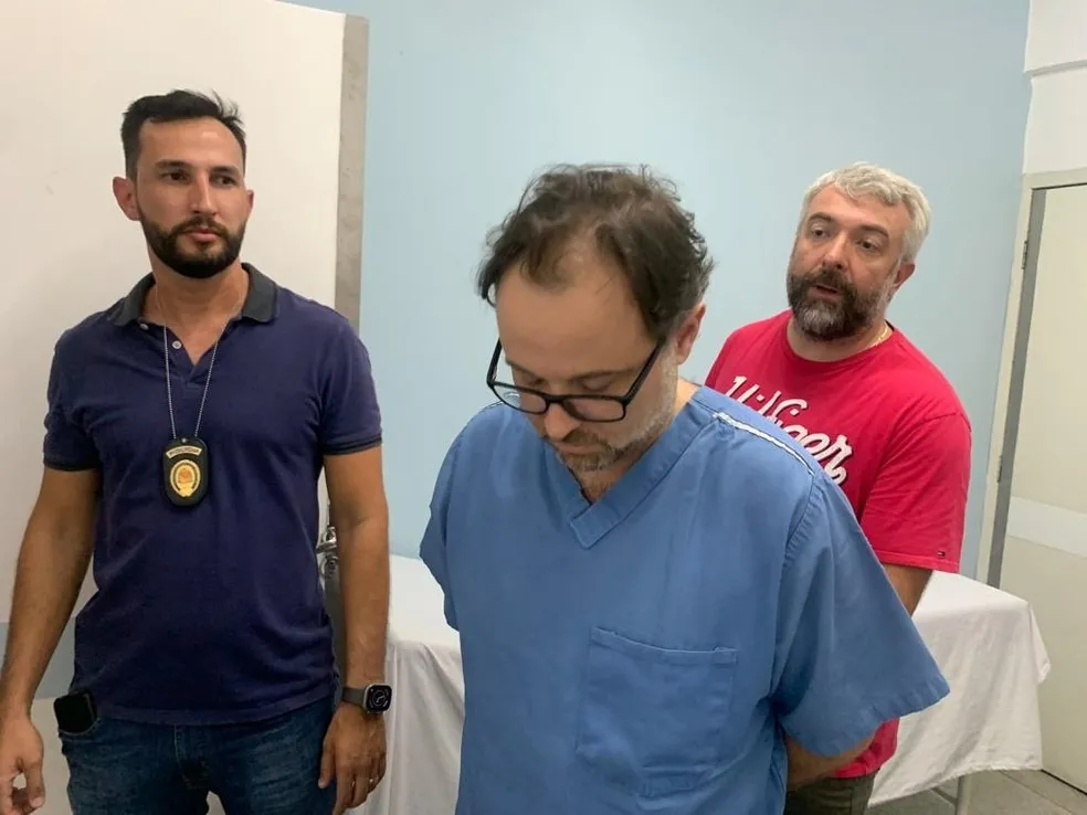 Médico João Batista do Couto Neto é preso no interior de São Paulo. — Foto: Reprodução