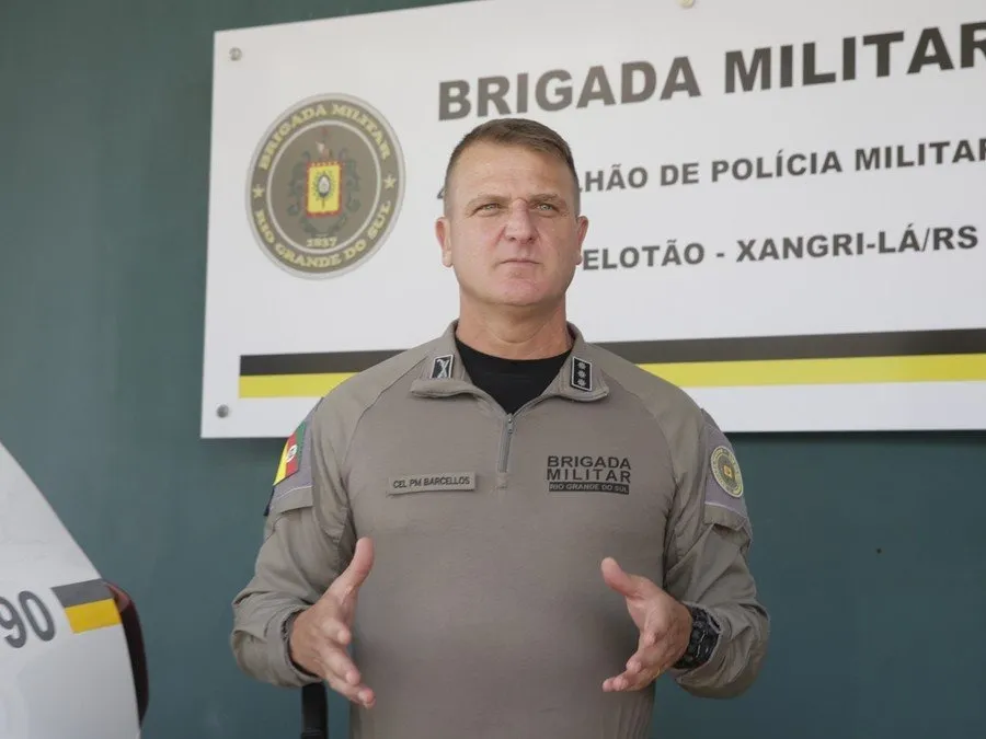 Comandante do CRPO Litoral, coronel Artur Marques de Barcellos Foto : Mauro Schaefer