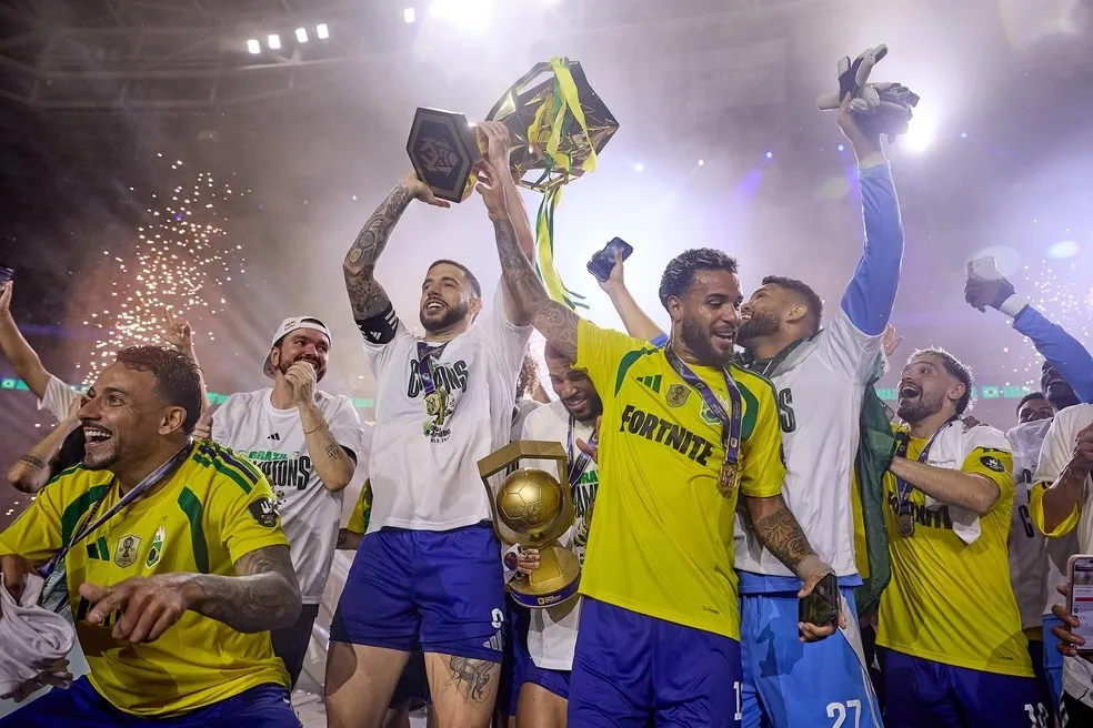 Brasil conquista bicampeonato da Copa do Mundo da Kings League — Foto: Kings League Brazil