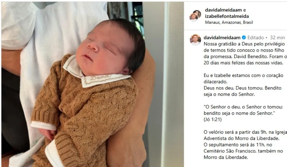 Filho do Prefeito morre em Manaus — Foto: Reprodução