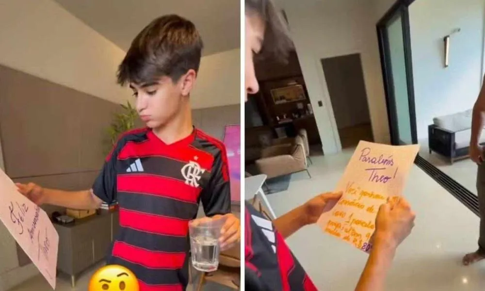 Menino de 15 anos foi presenteado com um consórcio de carro - (crédito: Redes sociais) crédito: Redes sociais