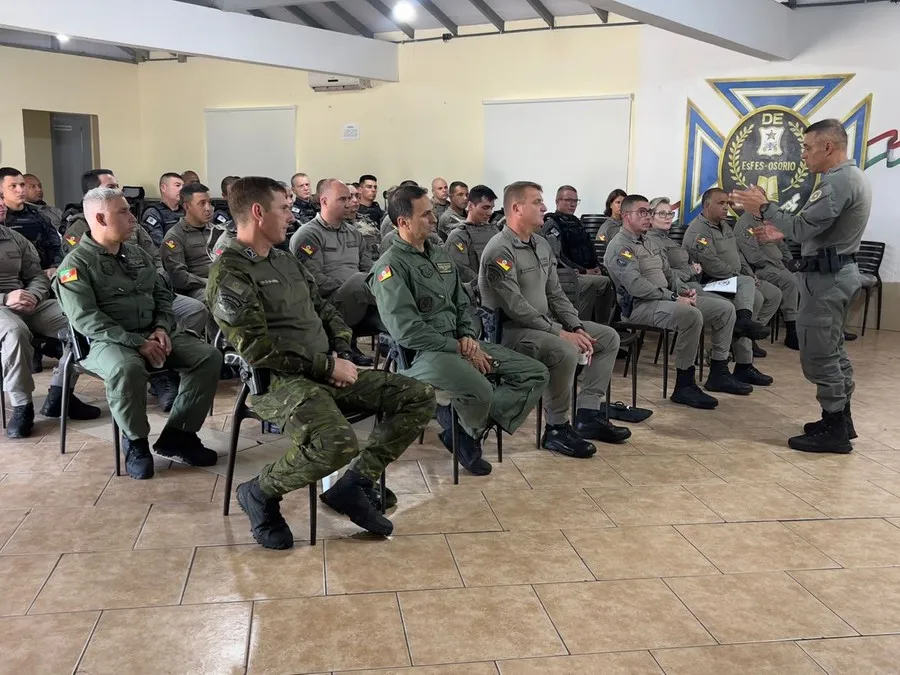 Subcomandante-geral da BM, coronel Douglas, em reuniões preventivas realizadas com comandantes sobre ações no carnaval Foto : BM / Divulgação / CP