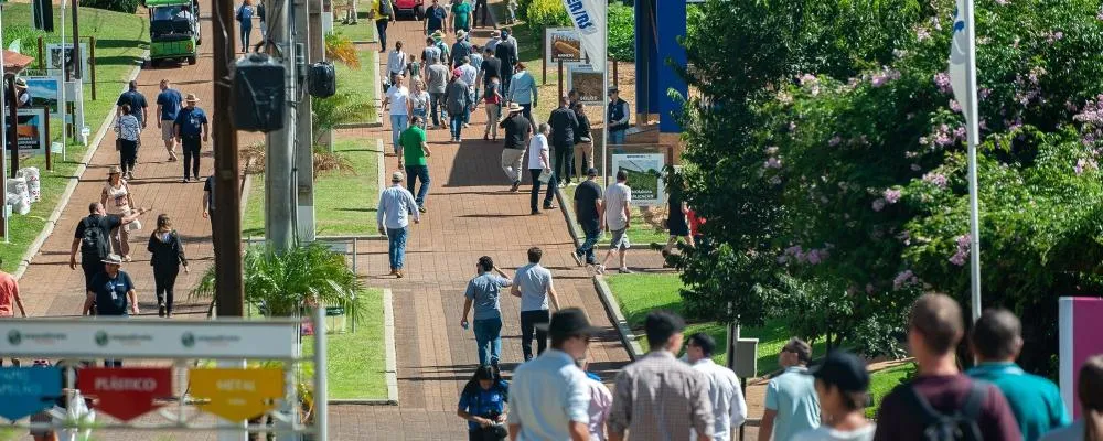 Feira é um espaço para tratar de temas ligados ao campo e uma vitrine para a inovação do agronegócio Foto : Camila Cunha / CP Memória
