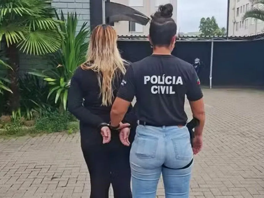 O nome da suspeita não foi divulgado e, por isso, não foi possível localizar sua defesa Foto : Polícia Civil / Divulgação / CP