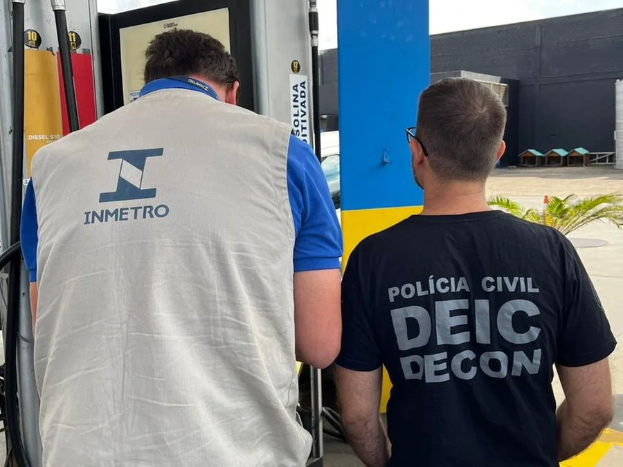 Medida é realizada em conjunto entre Inmetro e DECON da Polícia Civil Foto : Polícia Civil / Divulgação / CP