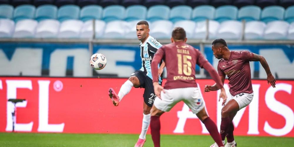 Grêmio perdeu de virada e foi eliminado da Sul-Americana | Foto: Lucas Uebel / Grêmio FBPA / Divulgação / CP
