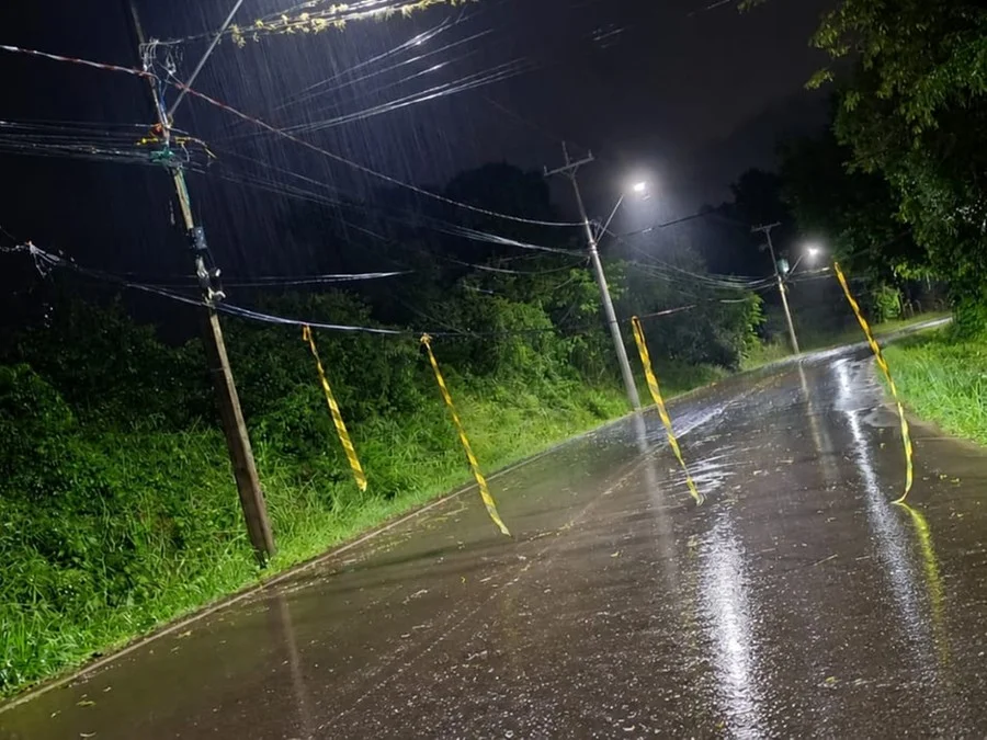Choveu cerca de 100 milímetros em Bom Retiro do Sul na noite de sexta-feira em Foto : Divulgação / Defesa Civil de Bom Retiro do Sul / CP