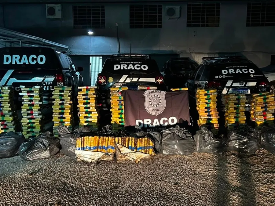 Total apreendido é avaliado em mais de R$ 5 milhões Foto : Marrone Silva / Record Guaíba / CP