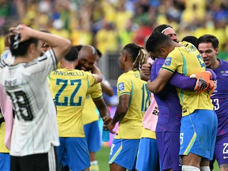 Brasil venceu o Japão e avançou nas oitavas Foto : RONALDO SCHEMIDT / AFP
