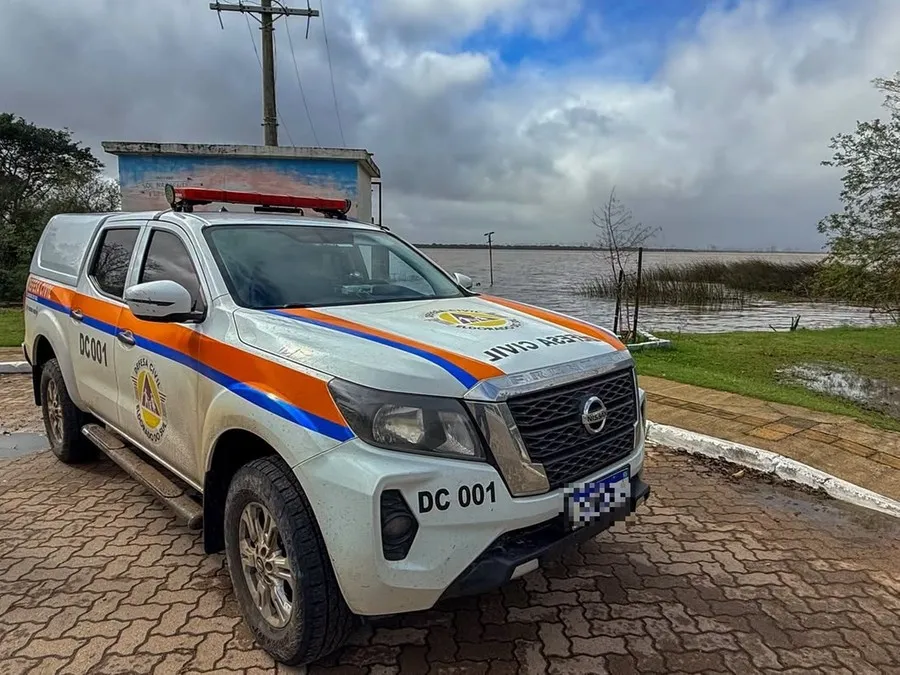 Defesa Civil de Eldorado do Sul segue monitorando os rios que passam pela cidade, mesmo com a diminuição dos rios Foto : Defesa Civil de Eldorado do Sul / CP
