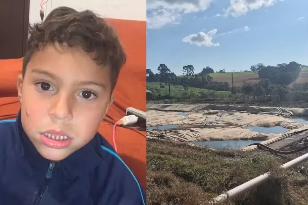 João Gabriel Ferreira dos Santos, de 5 anos, foi encontrado em um biodigestor. — Foto: Arquivo familiar/RPC