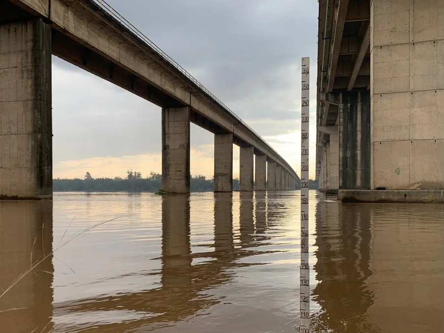 Defesa Civil de Porto Alegre emite alerta envolvendo o Guaíba Foto : Alina Souza