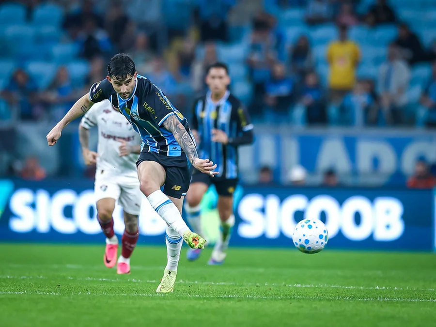 Empate com o Fluminense não foi suficiente para manter Tricolor acima do Z4 Foto : Lucas Uebel / Grêmio / Divulgação CP
