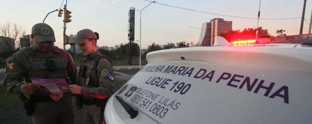 Patrulha Maria da Penha realizada pela Brigada Militar é uma ferramenta de acompanhamento às vítimas Foto : Mauro Schaefer