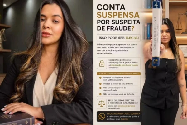 Micaelli Araújo dava dicas jurídicas na internet Crédito: Reprodução/ Redes sociais