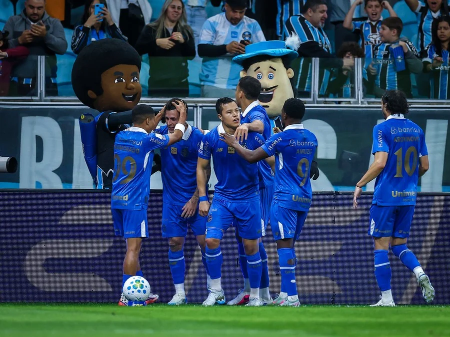 Grêmio derrotou a Chapecoense por 3 a 1, na Arena Foto : Lucas Uebel / Grêmio FBPA / CP