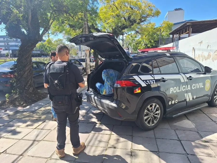 Polícia Civil cumpriu mandados na manhã desta quarta-feira na Capital Foto : Polícia Civil / CP