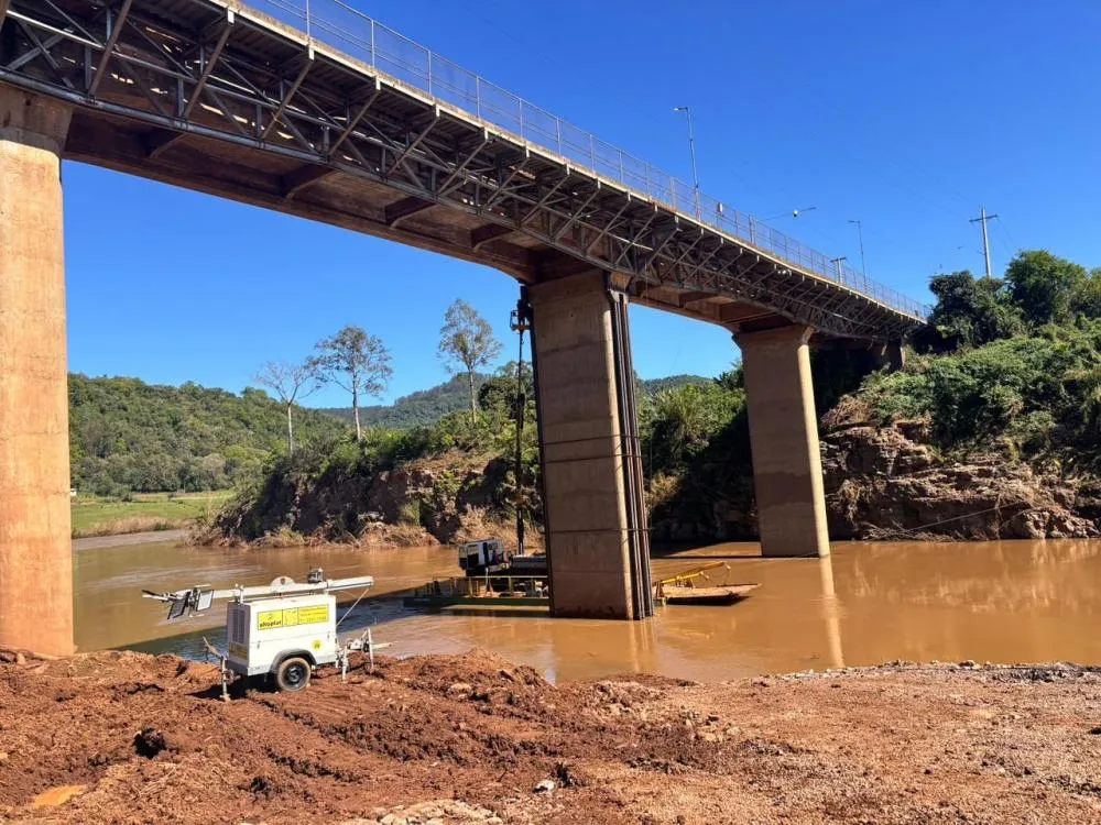Nível do Rio Guaporé adia etapa para liberação parcial da ponte entre Encantado e Muçum